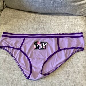 EUC - MTV Lavender and Purple Hipster Panties - Sz 3